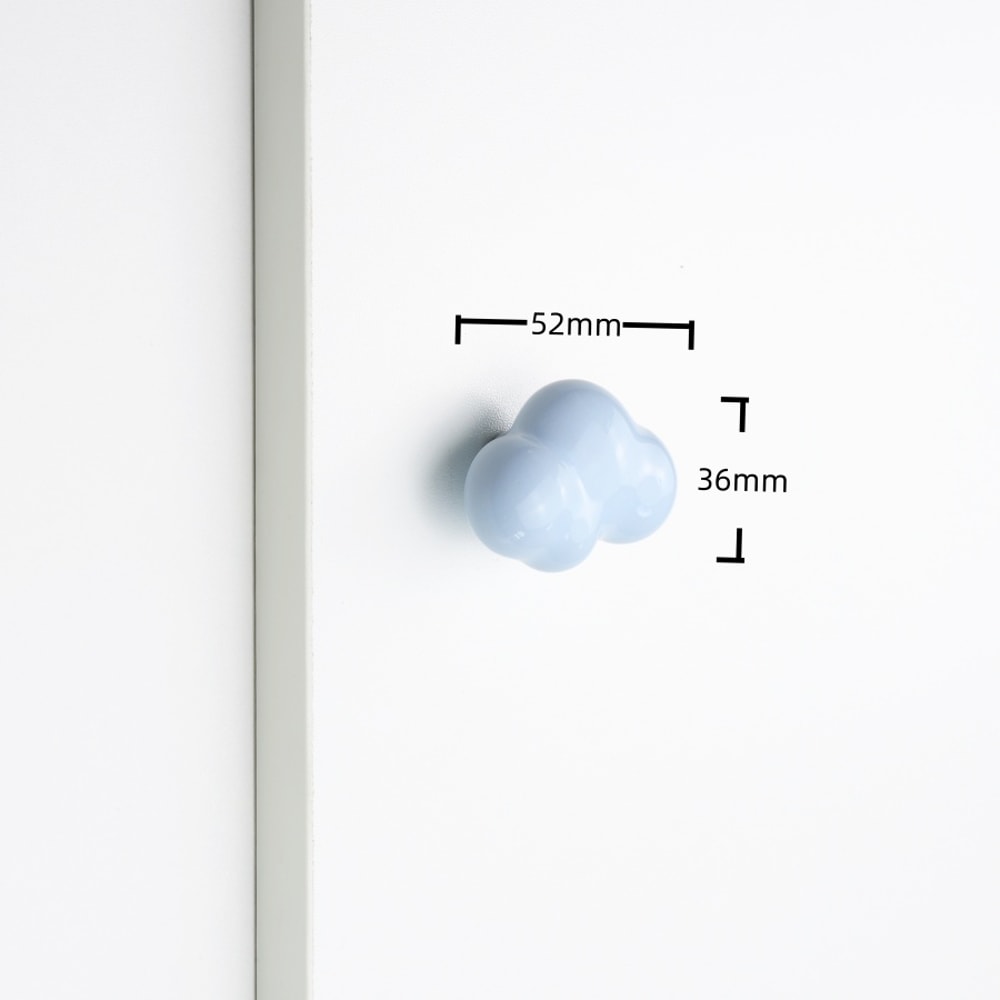Cute Childrens Room Cabinet Knobs Stars Clouds Moons Ceramic Drawer Handles For Wardrobes And Doors 15