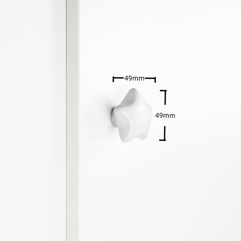 Cute Childrens Room Cabinet Knobs Stars Clouds Moons Ceramic Drawer Handles For Wardrobes And Doors 22