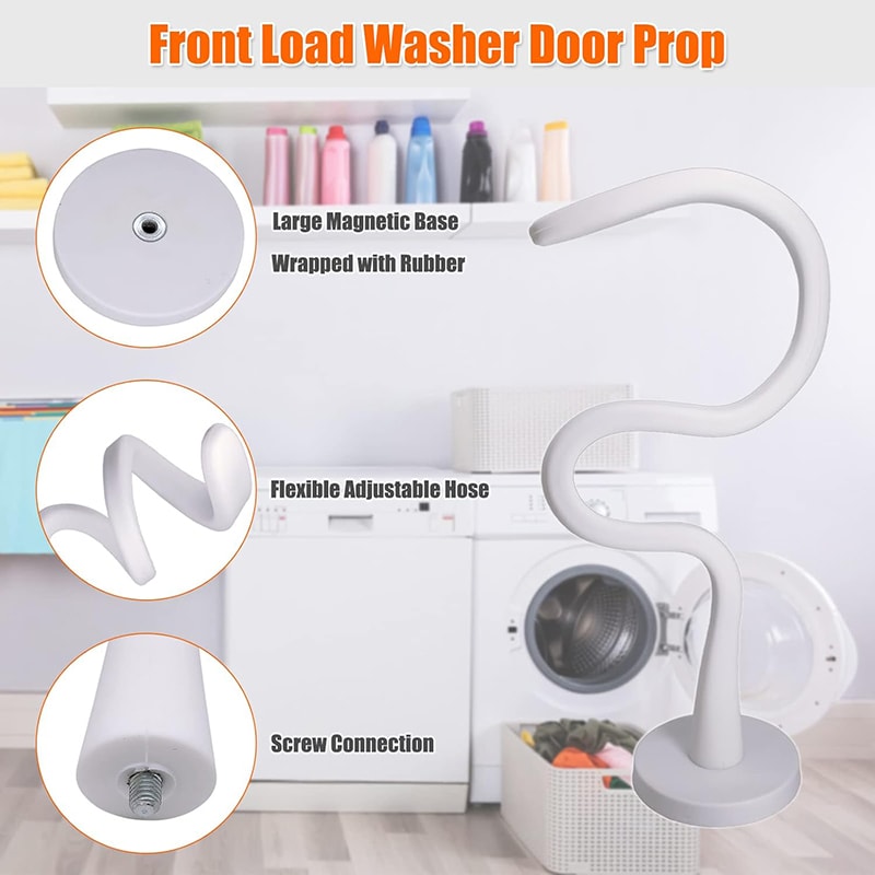 Magnetic Washing Machine Door Holder, Silicone Washer Door Prop, Keep Door Open for Home Use