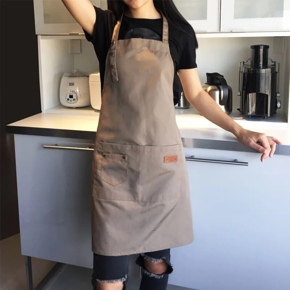 Kitchen Aprons For Women And Men Chef Work Apron For Grill Restaurant Bar Shop Cafes And Beauty Nai 1