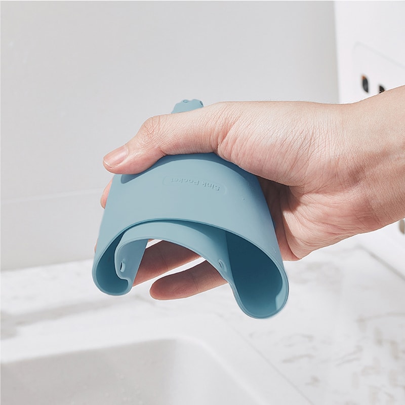 Kitchen Sink Sponge Holder, Home Storage Drain Basket, Hanging Drain Basket Bag for Bathroom and Kitchen Accessories