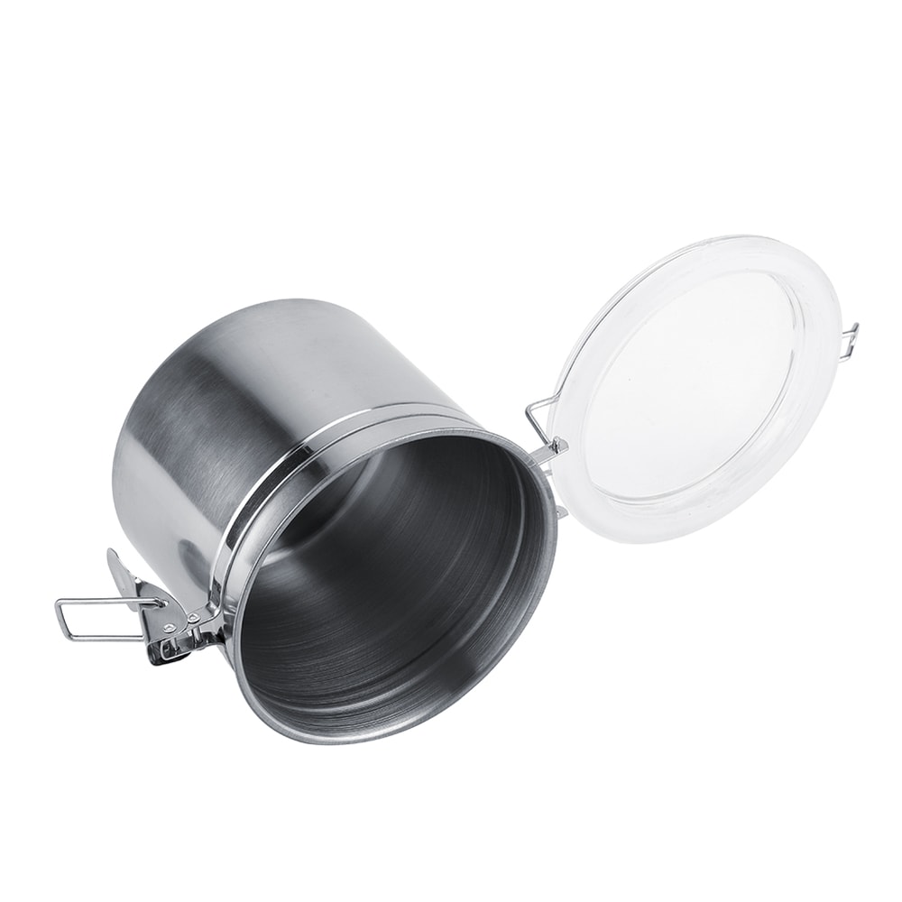 Stainless Steel Coffee Container Vacuum Sealed Coffee Beans Storage Jar Kitchen Storage Option 4