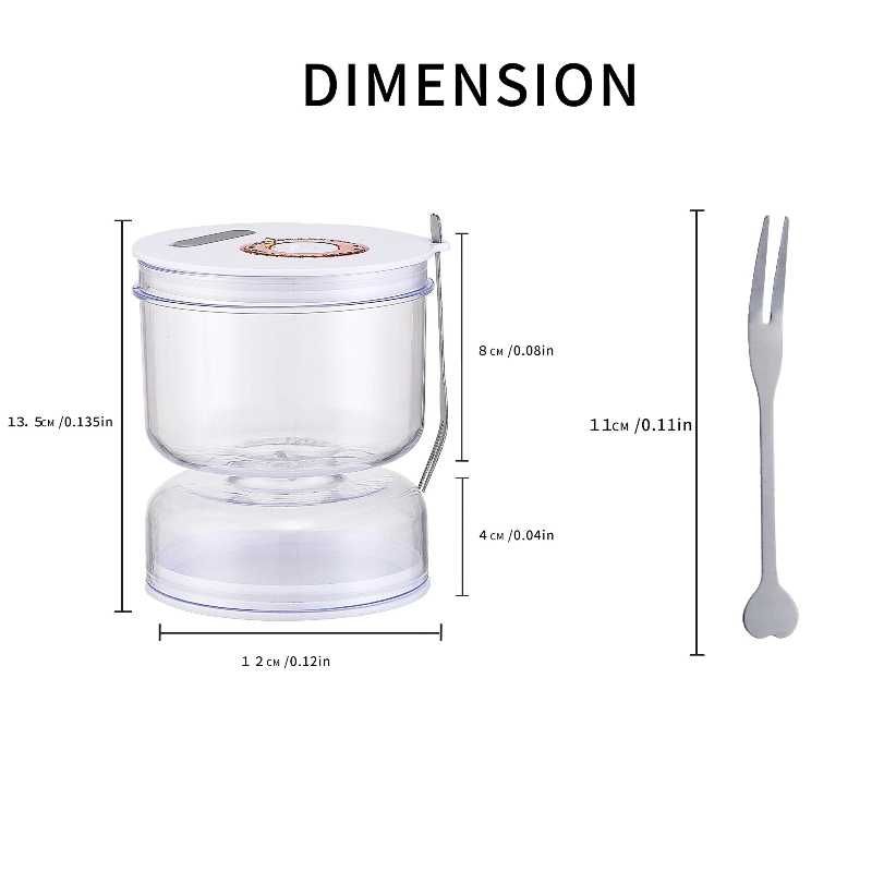 Sealed Jar for Pickle, Wet and Dry Separation, Flip Container with Strainer for Olives, Hourglass Design