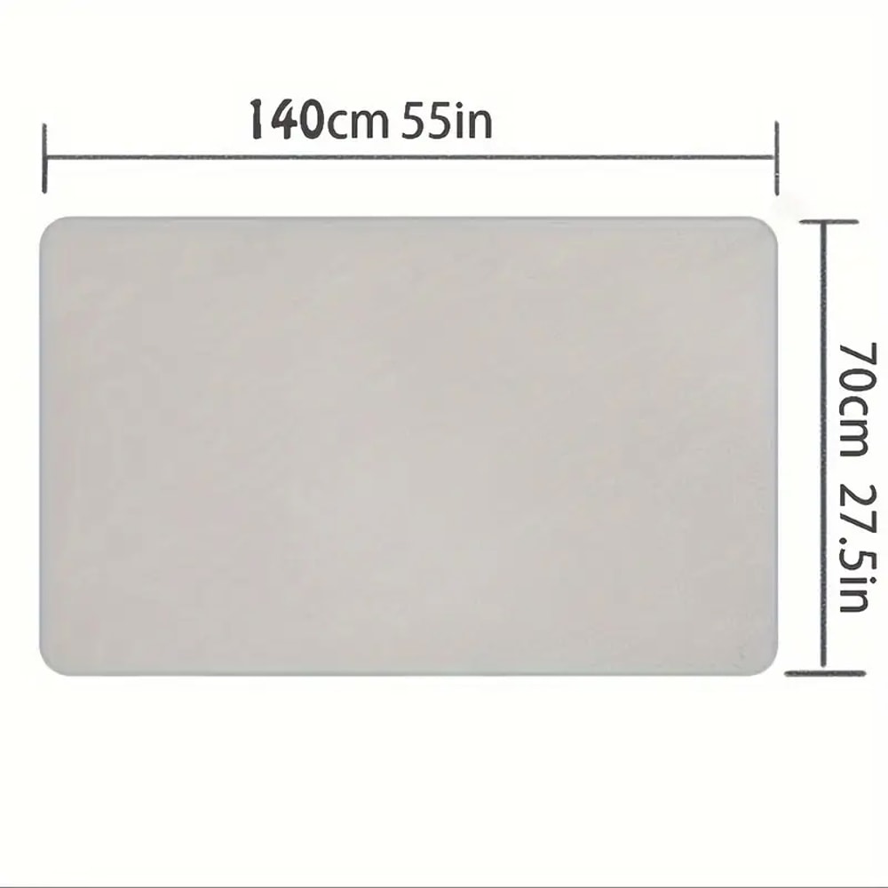 Large Bath Towels Set Grey Coral Velvet Soft Quick Dry Bathroom Towel