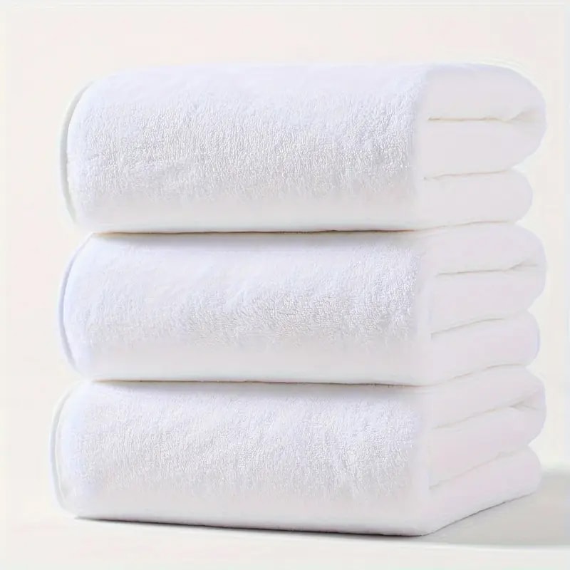 Large Bath Towels Set Grey Coral Velvet Soft Quick Dry Bathroom Towel