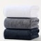 Large Bath Towels Set Grey Coral Velvet Soft Quick Dry Bathroom Towel