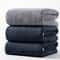 Large Bath Towels Set Grey Coral Velvet Soft Quick Dry Bathroom Towel