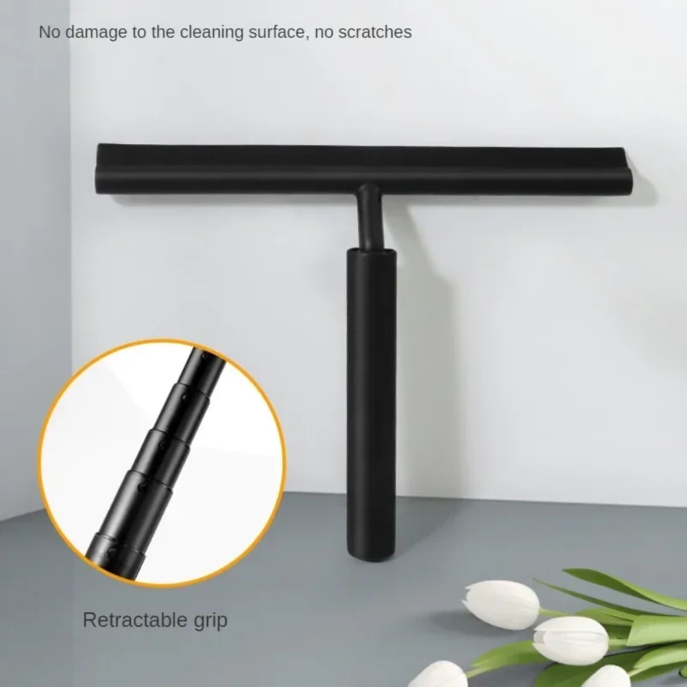 Glass Cleaning Shower Squeegee Wiper Long Holder For Bathroom Doors 1