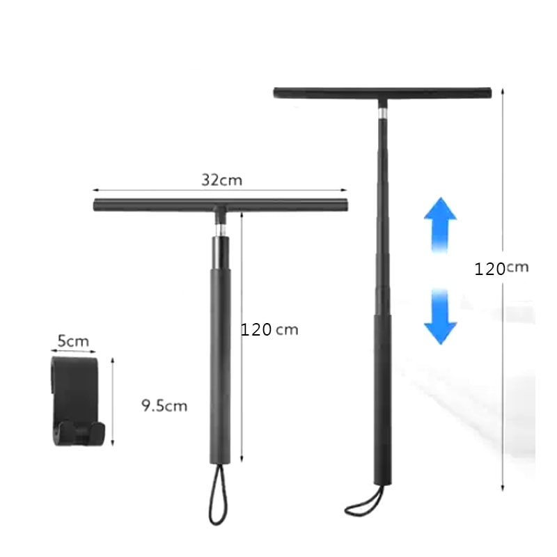 Glass Cleaning Shower Squeegee Wiper Long Holder For Bathroom Doors 5