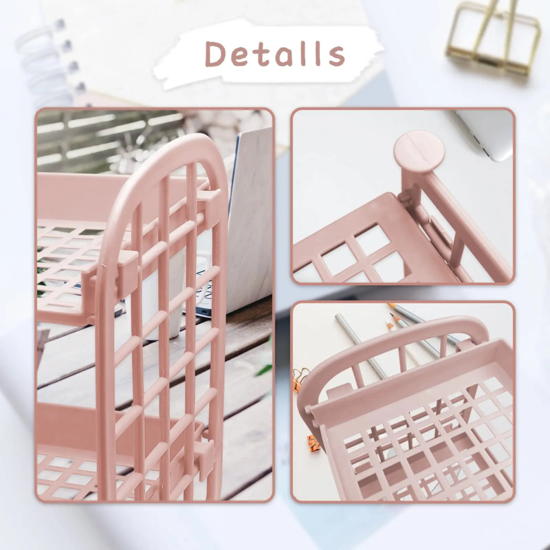 Multifunctional Plastic Shelf Organizer For Makeup Skincare Office Kitchen Bedroom And Bathroom 2