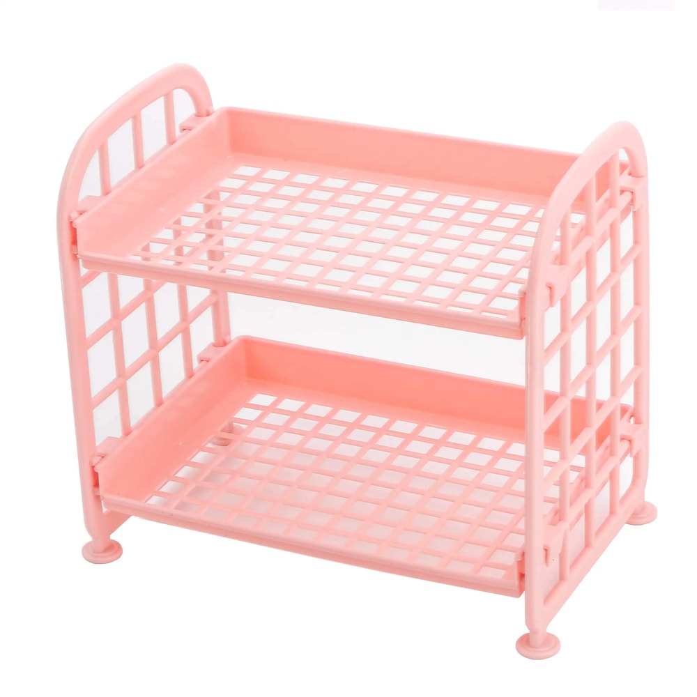 Multifunctional Plastic Shelf Organizer for Makeup, Skincare, Office, Kitchen, Bedroom, and Bathroom