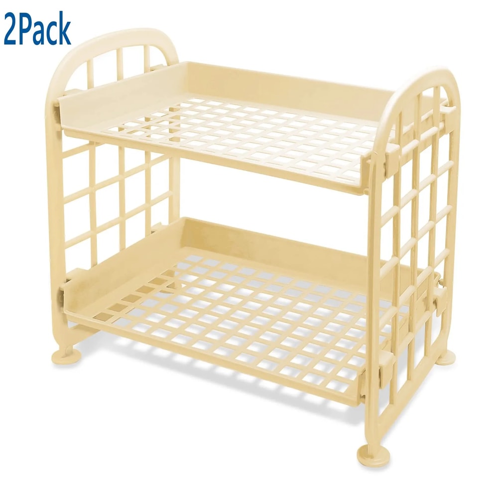 Multifunctional Plastic Shelf Organizer for Makeup, Skincare, Office, Kitchen, Bedroom, and Bathroom