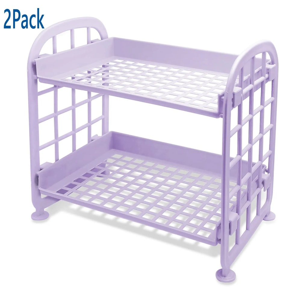 Multifunctional Plastic Shelf Organizer for Makeup, Skincare, Office, Kitchen, Bedroom, and Bathroom