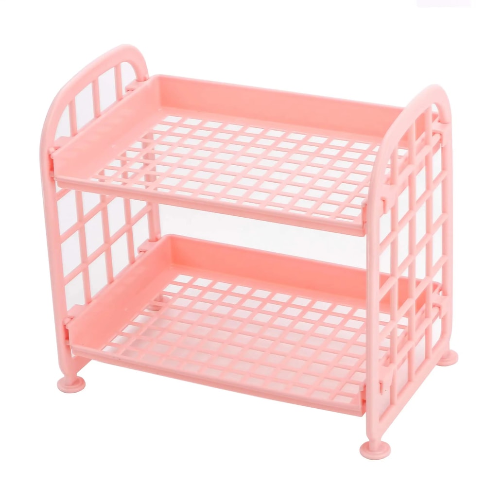 Multifunctional Plastic Shelf Organizer For Makeup Skincare Office Kitchen Bedroom And Bathroom 9
