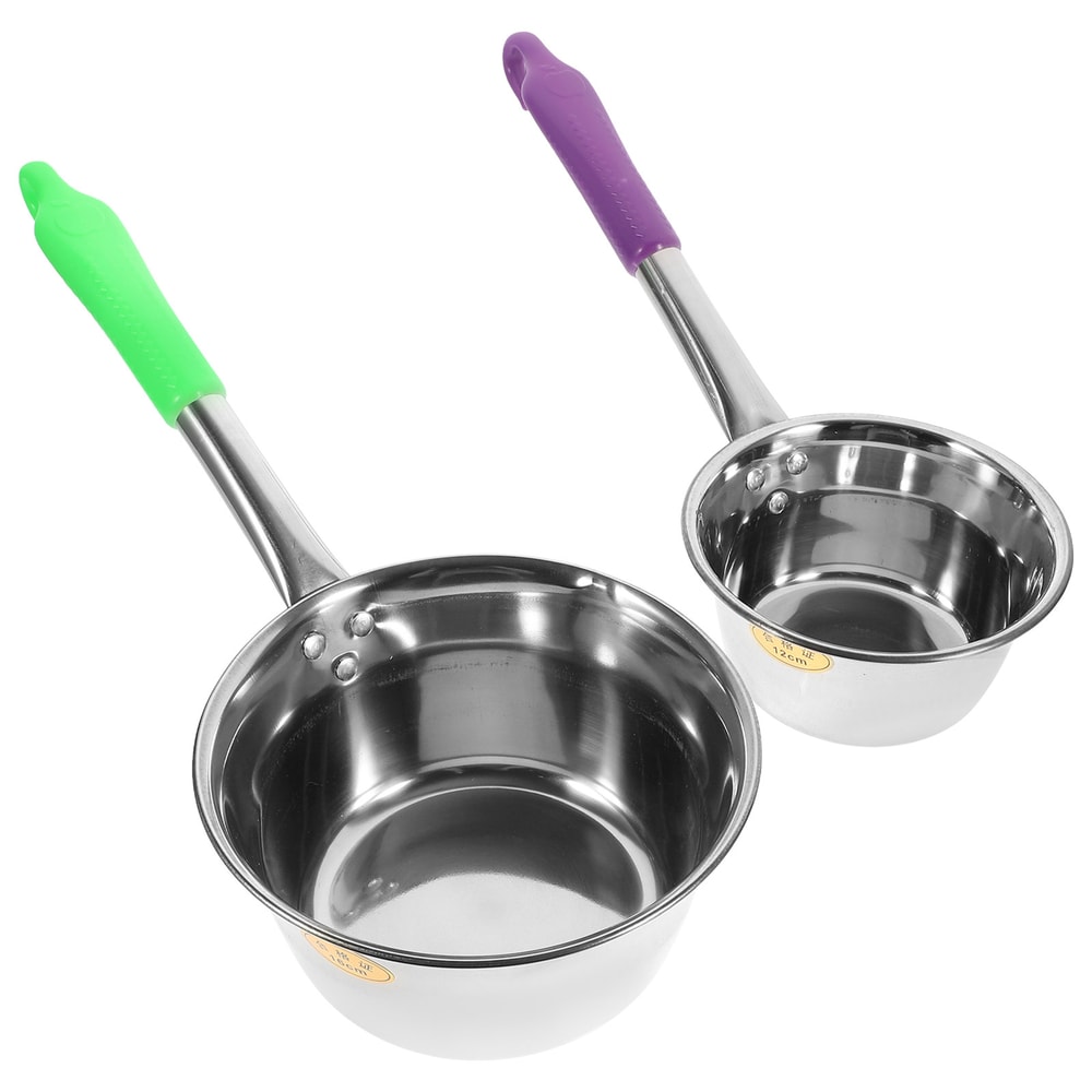 Stainless Steel Water Scoop with Long Handle, Large Capacity Ladle for Kitchen, Bathroom, Shower