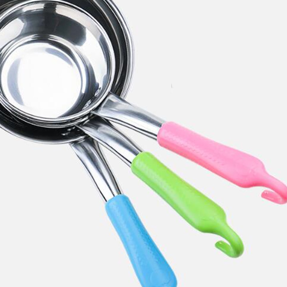 Stainless Steel Water Scoop with Long Handle, Large Capacity Ladle for Kitchen, Bathroom, Shower