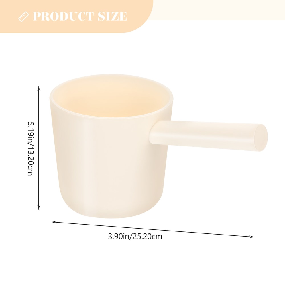 Lightweight Water Dipper with Ergonomic Handle, Plastic Ladle for Kitchen and Plants