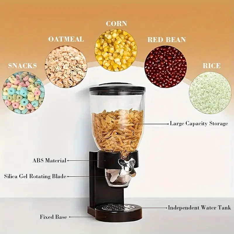 Large Capacity Control Grain Dispenser With Adjustable Portion Control For MessFree Operation 5
