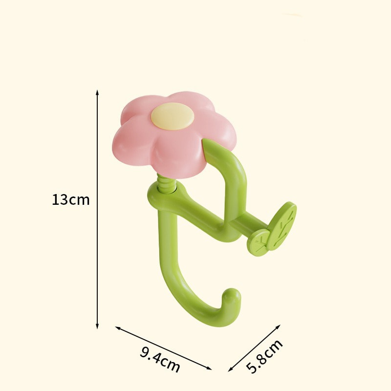 Flower Bag Hook, Portable Clamp for Table Edge, No Drill Desk Hanger