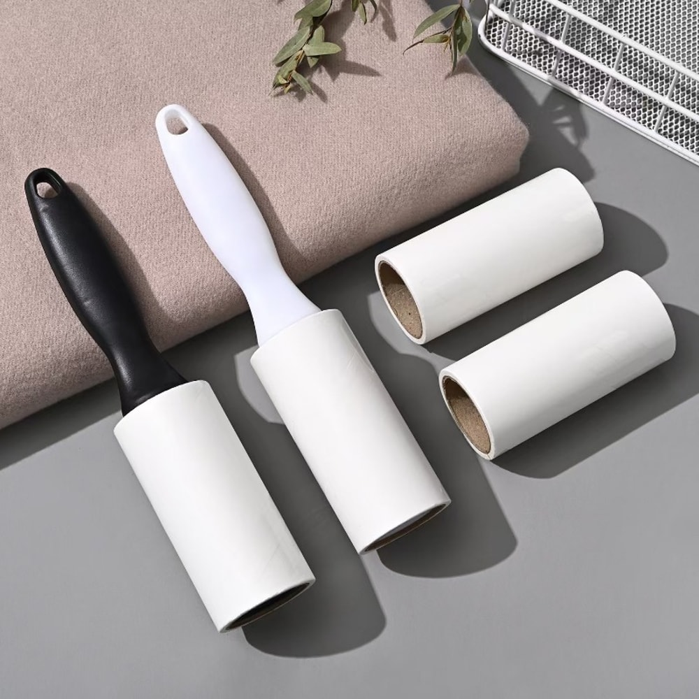 Reusable Clothes Lint Remover Dust Removal Roller, Adhesive Tear Type Sticky Roller Brush