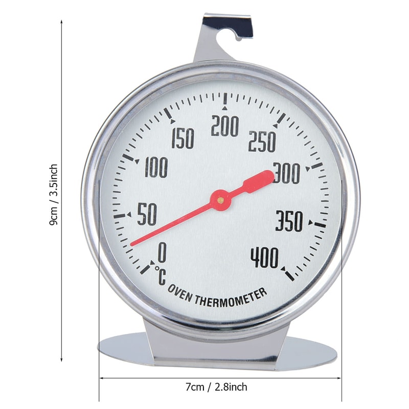 Stainless Steel Oven Thermometer, Large Dial for Baking, BBQ, Cooking Meat Food