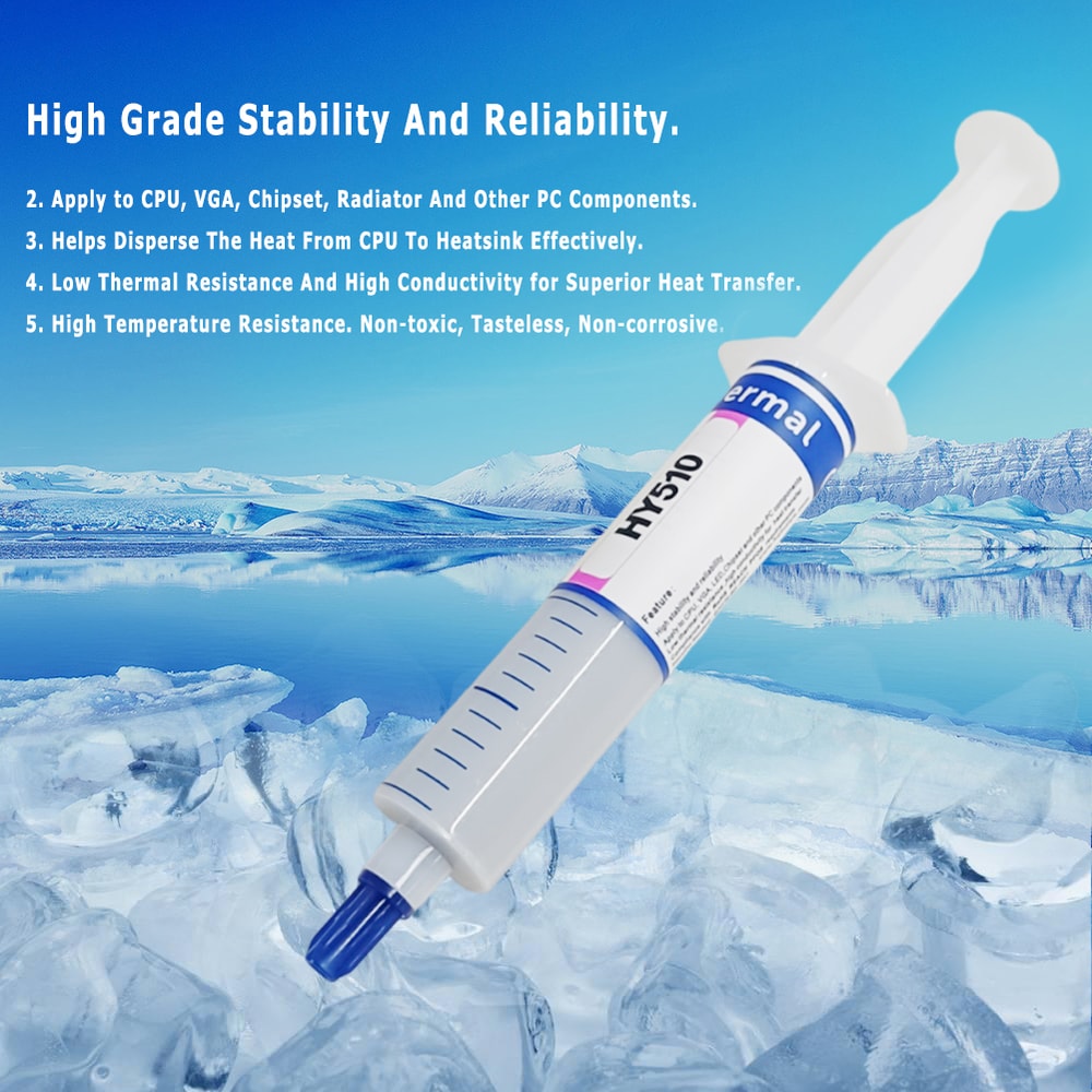 Thermal Conductive Compound Silicone Grease Thermal Paste For GPU CPU Chipset Cooling Grey Cooler 2
