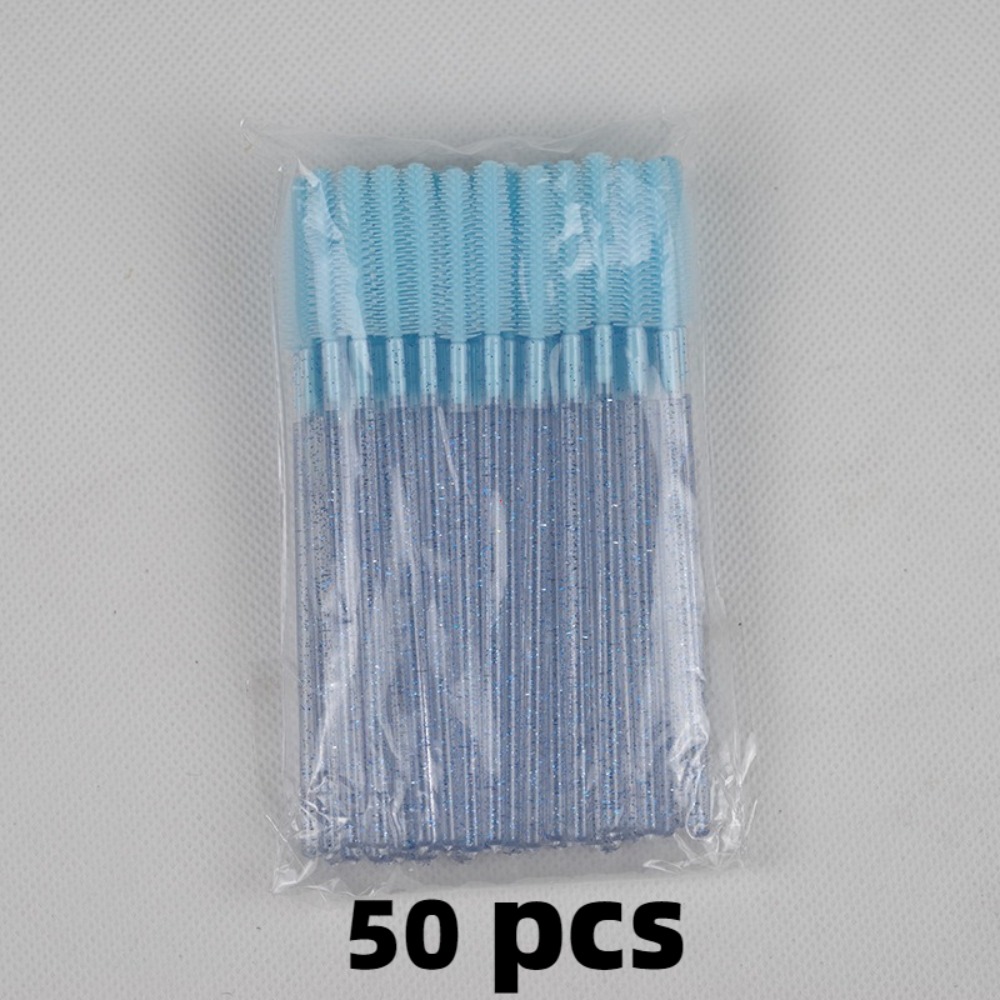 Crystal Silicone Eyelash Brush, Lash Makeup Brushes, Eyebrow Comb, Eyelash Extension Spoolie Microbrush