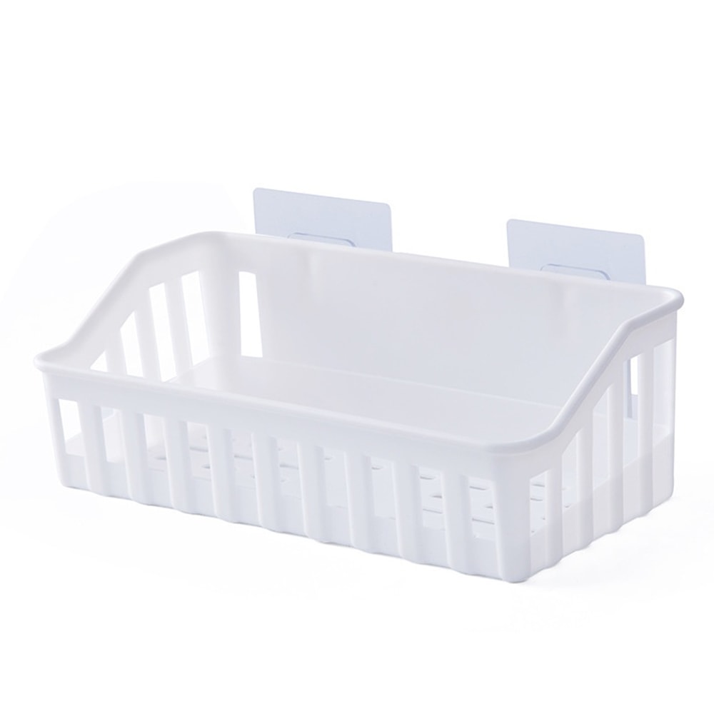 SolidColor HollowedOut Empty Storage Rack Plastic MultiFunctional Storage Basket For Bathroom Porou 7