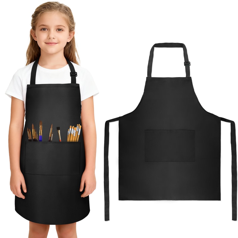Childrens Apron For Cooking Baking Painting And Training Durable Kids Apron For Home Cleaning Tools 0