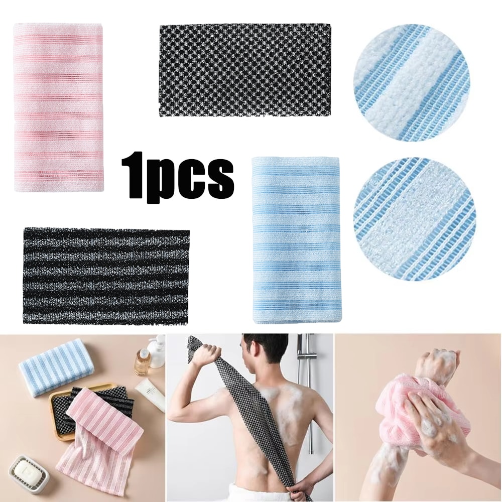 Extra Long Exfoliating Shower Towel Blissal Shower Scrubber Bath Exfoliating Washcloth Exfoliating 1