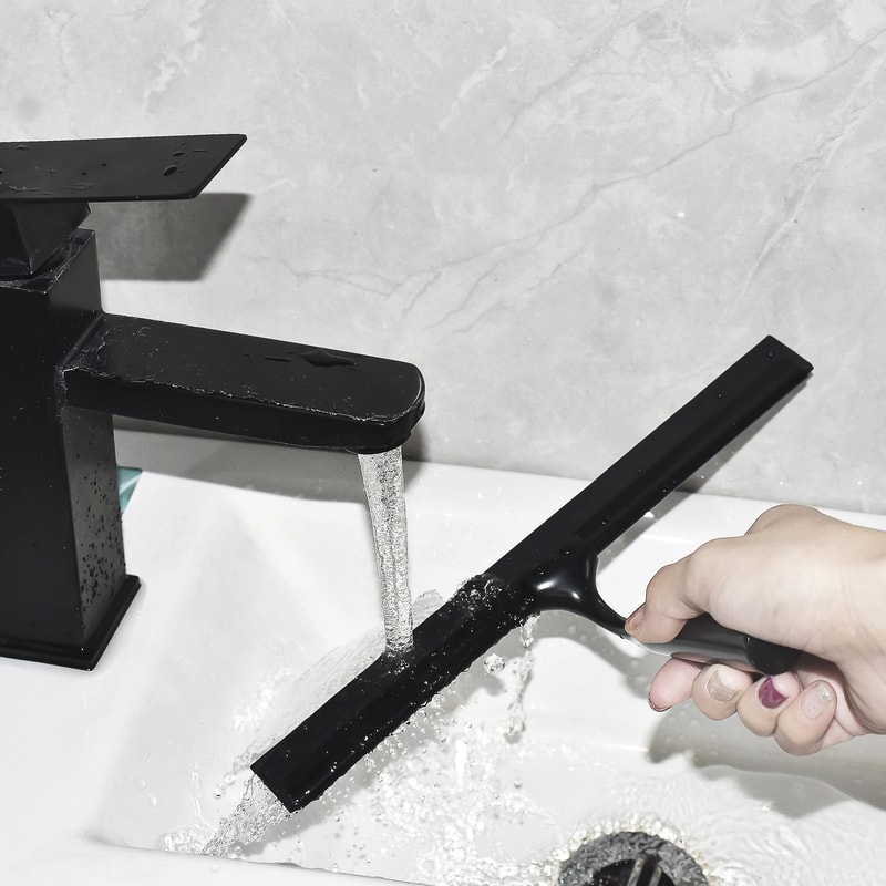 Purpose Shower Squeegee With Stainless Steel Handle Golden Color Silicone Scrape For Bathroom Mirro 7