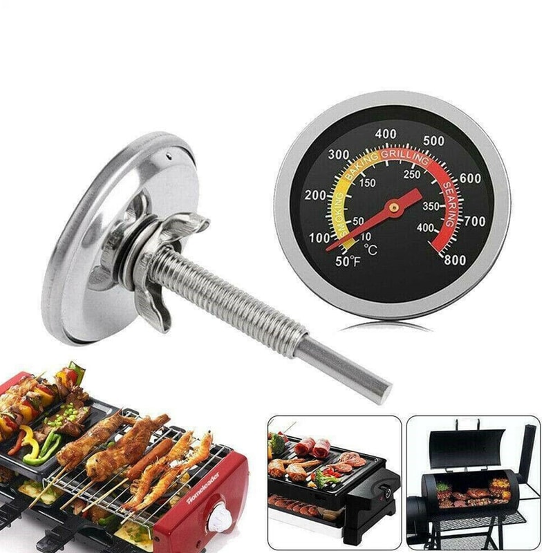 Barbecue Thermometer, Smoker Grill Temperature Gauge, BBQ Food Probe
