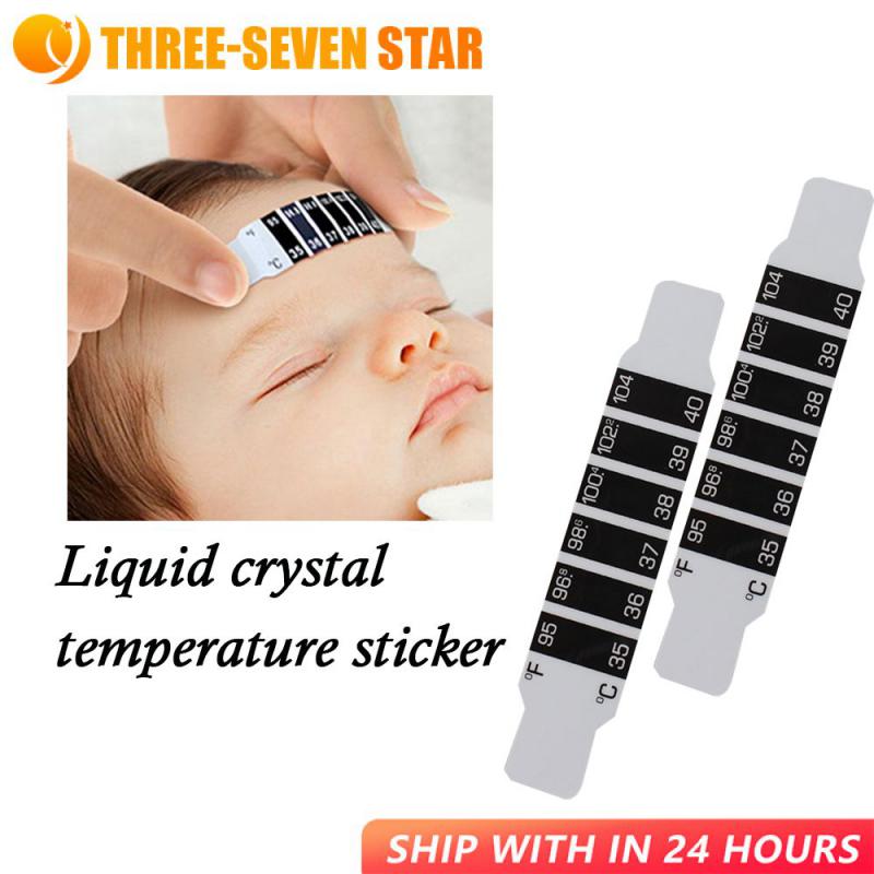 Flexible Reusable Forehead Thermometer Sticker Fever Body Temperature Test For Baby Kid Water Milk 1