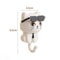 Funny Plastic Cartoon Cat Hooks, Wall Hanging, Waterproof Sunglasses, Cat Hooks, Decorative Sticky Hooks, Entrance