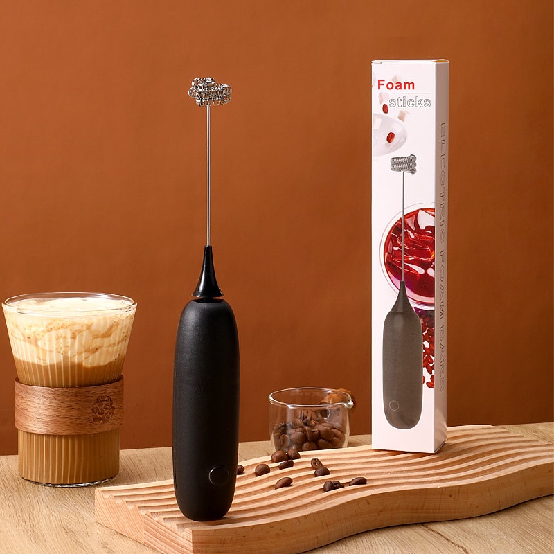 Milk Drink Coffee Whisk Mixer Electric Egg Beater Mini Frother 2