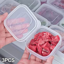 mini portable food storage box, kitchen refrigerator meat sealed fresh box, plastic fridge kitchen organizer, lunch