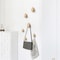 Wall Mounted Coat Hook Natural Wood Clothes Hanger Decorative Key Holder For Hats Scarves Handbags 2