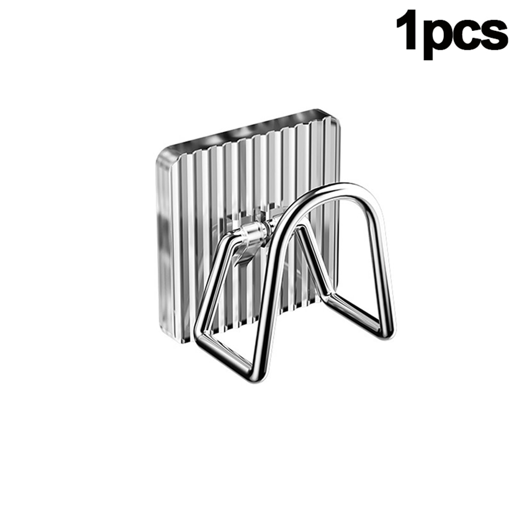 Self Adhesive Sponges Holder Stainless Steel Sink Storage Drain Drying Rack 6