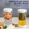 Pickles Jar With Lids Strainer Olives Food Storage Kimchi Container Hourglass Jug For Fermentation 1