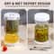 Pickles Jar With Lids Strainer Olives Food Storage Kimchi Container Hourglass Jug For Fermentation 5
