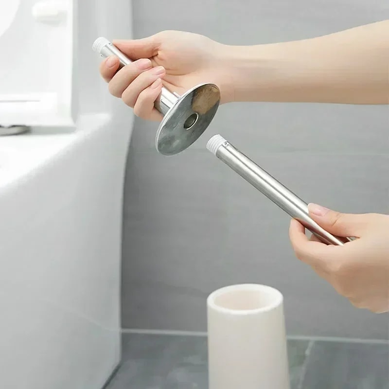Creative Nordic Style Golden Toilet Brush with Holder, Bathroom Brush and Floor Cleaning Accessories for Elegant Home