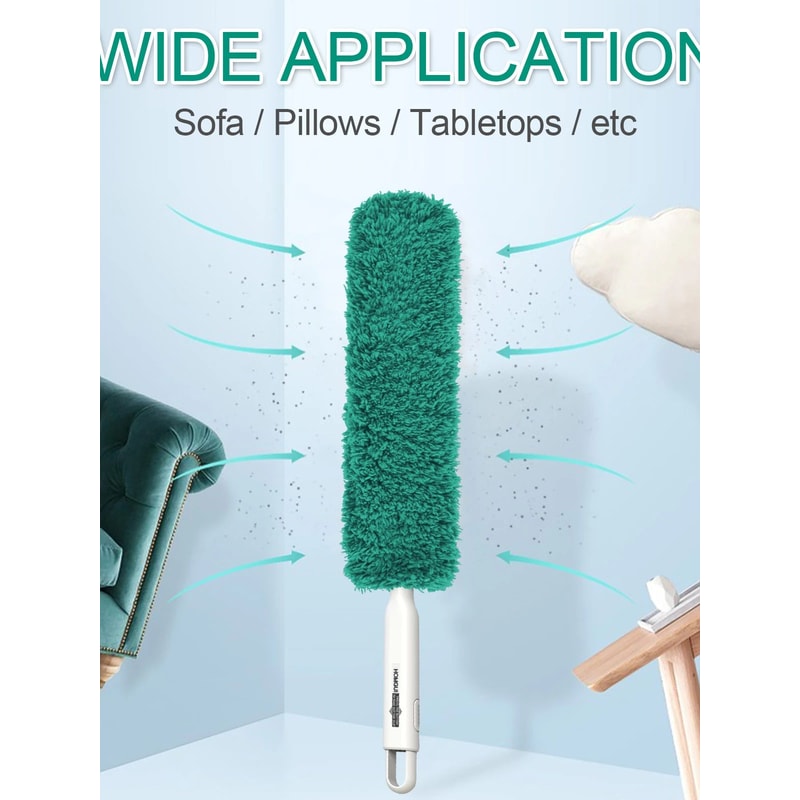 Washable Cleaning Brush For Cleaning Cars Furniture And Blinds Flexible Microfiber Duster 3