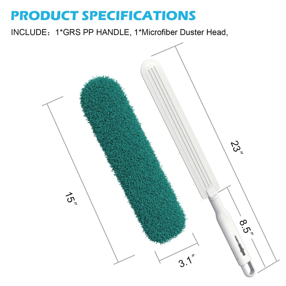 Washable Cleaning Brush For Cleaning Cars Furniture And Blinds Flexible Microfiber Duster 4