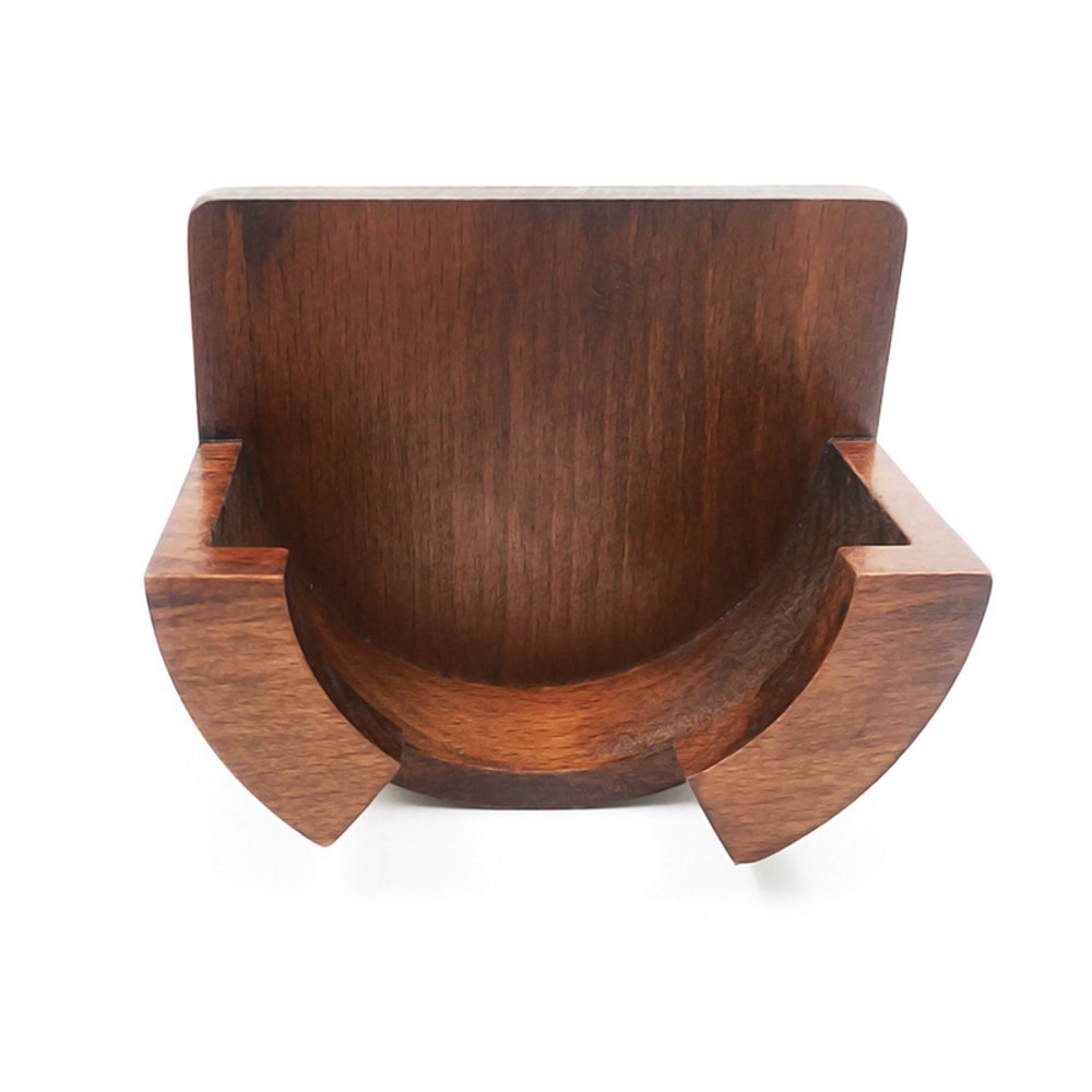 Wood Espresso Coffee Filter Holder, Wall Mounted Rack, Portafilter Storage
