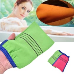 double-sided towel, korean exfoliating bath washcloth, body scrub shower towel for adults