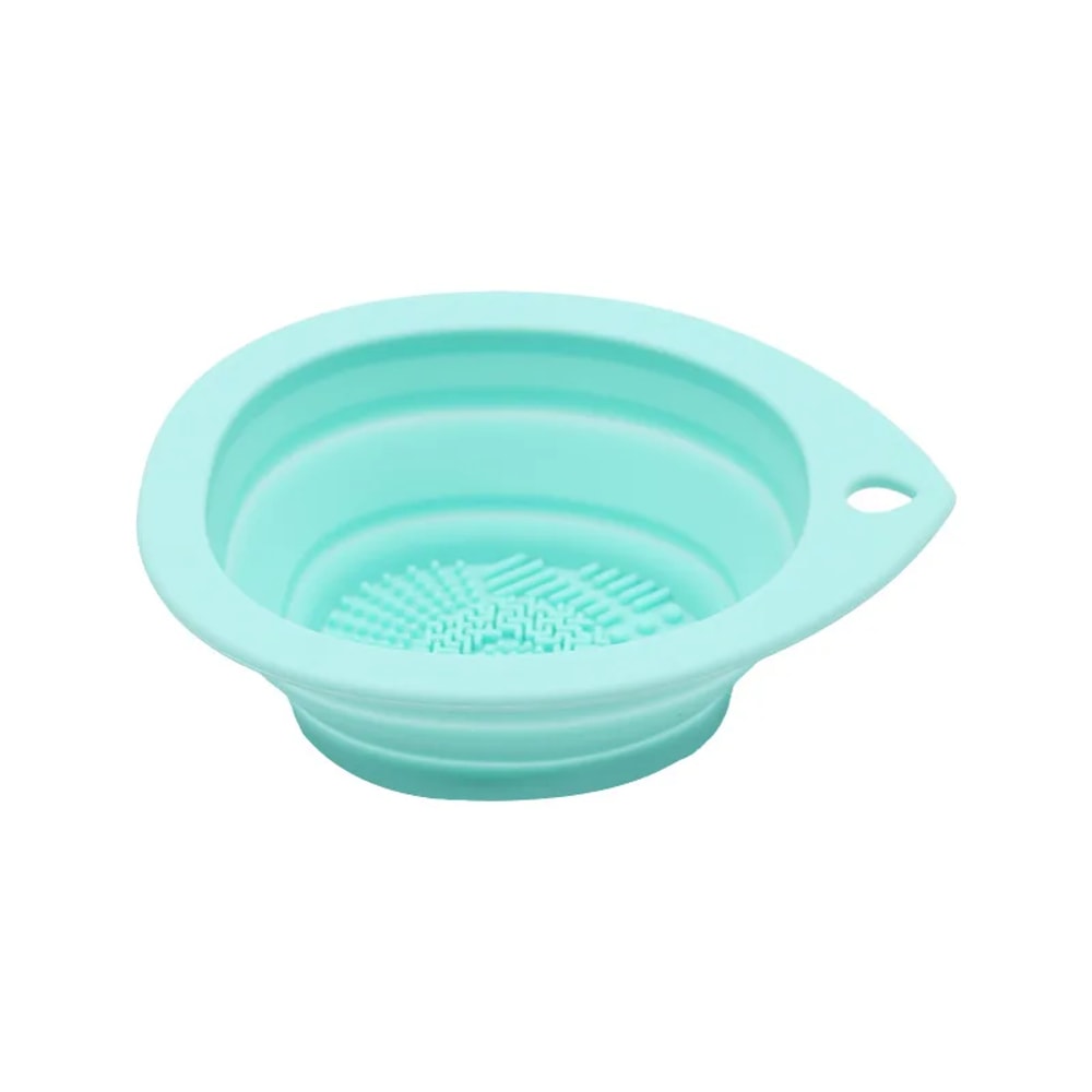 Silicone Makeup Brush Cleaner Folding Cleaning Bowl Powder Puff Washing Soft Mat Beauty Tools Scrub 9