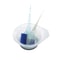 Coloring Hair Dye Brushes, Plastic Easy Clean Mixing Bowl, Home Salon Barber Tinting Brush Hairdressing DIY Haircut
