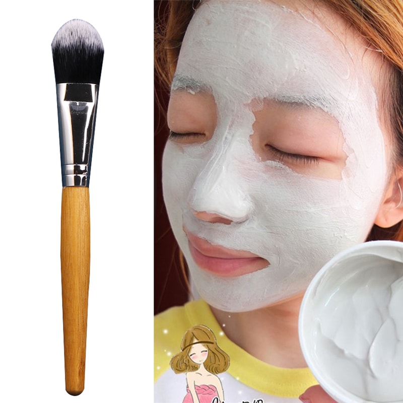 Bamboo Facial Mask Brush Flexible Facial Mud Mixed Brush DIY Modeling Mask Tool For Women Cosmetic 4