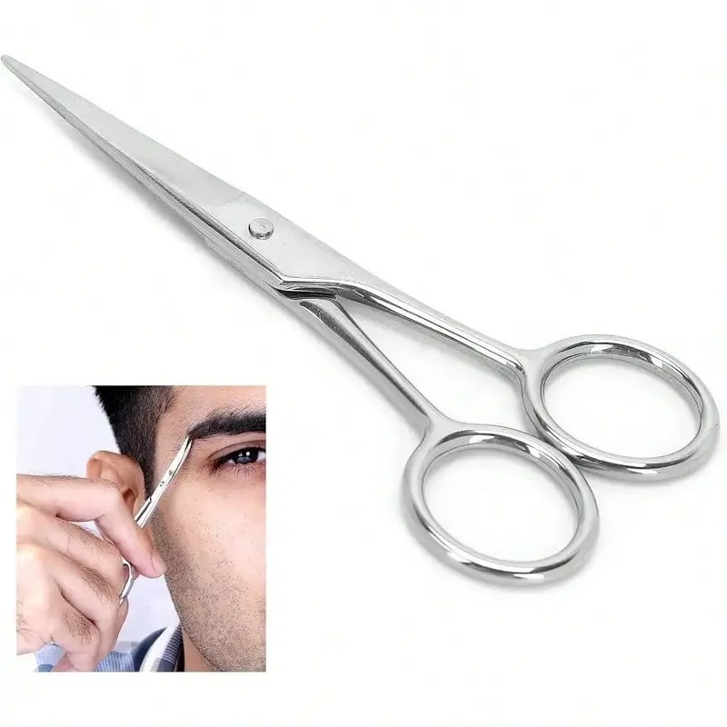 Elegant Mustache Trimmer Scissors, Precision Grooming Shears, Suitable For Men To Trim Mustache