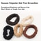 No Damage Soft Polyester Hair Ties, No Tug Scrunchies Hair Bands with Strong Elasticity for Thick or Fine Hair